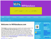 Tablet Screenshot of mipdatabase.com